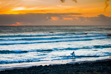 sunset at the beach