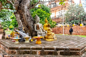Wat Yai Chai Mongkhon Temple in Ayutthaya, Thailand