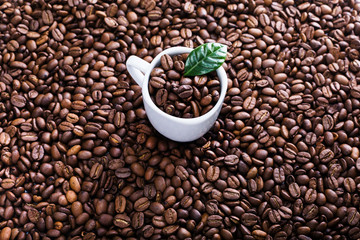 Coffee beans background