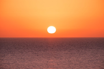 Sunset on the Canary Island Fuerteventura