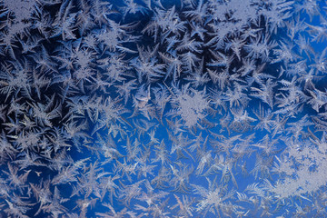 Fabulous patterns on frosty window