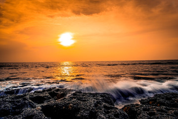 Anjuna Beach, Sunset Point, Goa, India