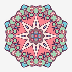 Mandala. Creative circular ornament.