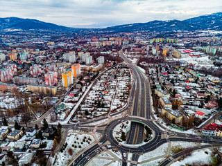 Bielsko-Biała rondo Hulanka
