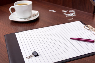 Work in the office for a cup of coffee.