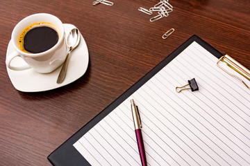 Work in the office for a cup of coffee.