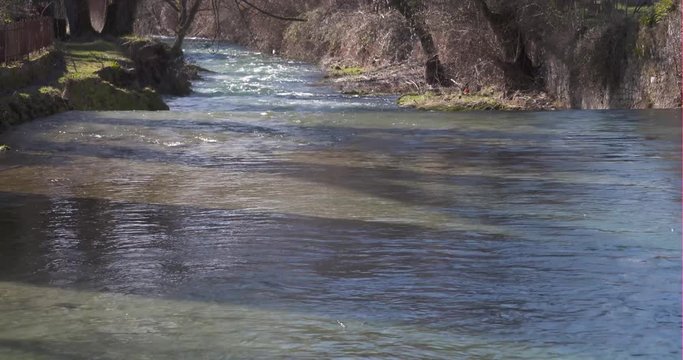 Fiume Aniene a Subiaco, Lazio, Italia