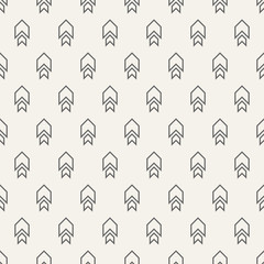Seamless pattern with arrows motif.