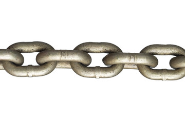 metal chain isolated on white background