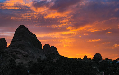 Sonnenuntergang im Arches Nationalpark