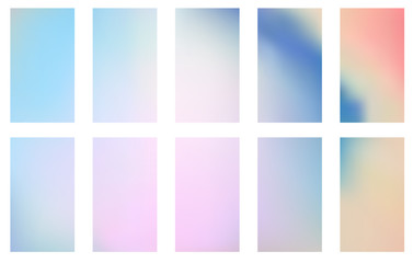 Obraz premium Soft color background. Modern screen vector design for mobile app. Soft color abstract gradients.