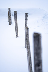 Fence in the Snow - 249177898