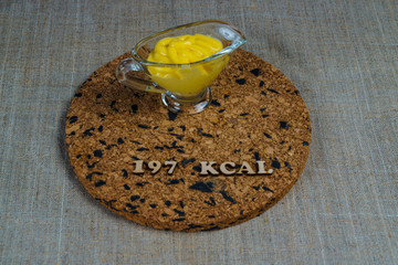 calorie content cheese sauce 197 kcal 100 grams diet