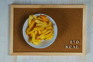 calorie foods french fries 170 kcal 100 grams diet