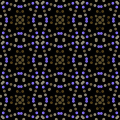 Seamless abstract pattern background with a variety of colored circles.