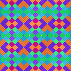 Seamless pattern background from a variety of multicolored squares.