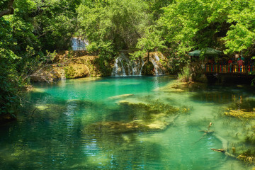 Waterfall Kurshunlu Park Tabiat . Turkey