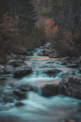 water flows from the Tatry mountain