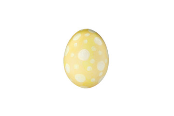 Decorative easter egg isolated on white background. Festive tradition