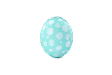 Decorative easter egg isolated on white background. Festive tradition