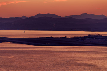 Sunset and sky and sea