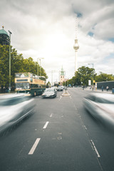 Busy Street and TV Tower - Berlin