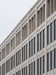 Modern facade perspective view background