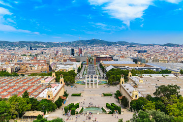 Panorama of Barcelona from the Mandzhukich