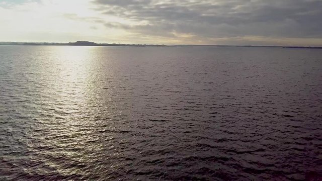 Drone Flying Backwards Under Queen Alexandrine Bridge Reveal Shot