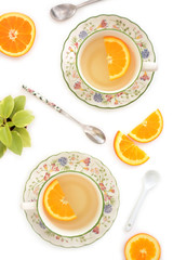 Green tea with orange