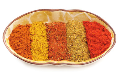 Set of fragrant spices.