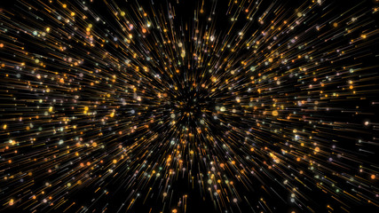 Background with color lines. Different shades and thickness.