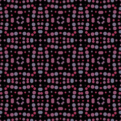 Seamless abstract pattern background with a variety of colored circles.