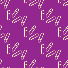 Paperclip seamless pattern
