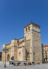 Fototapeta na wymiar Historic church of San Juan in the center of Zamora, Spain