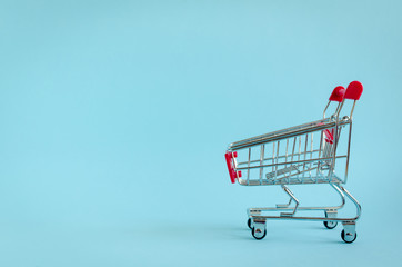 Small empty shopping cart