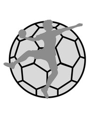 Obraz premium werfen springen handball sport rund kreis verein spaß spielen team mannschaft muster spieler trikot cool design logo clipart fußball kicker