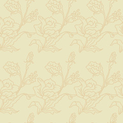 Rosarium Pattern.Flowers. Vector seamless pattern.Seamless pattern can be used for wallpaper, pattern fills, web page background,surface textures.