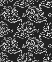 Seamless texture with smoke or air elements. Graphic repeating pattern. Can be used as wallpaper, desktop, wrapping, fabric or background for your blog, covers, cards.