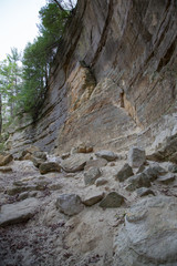 Fototapeta na wymiar St. Peter Sandstone Cliff