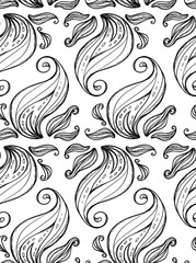 Seamless texture with fire, flame elements. Graphic repeating pattern. Can be used as wallpaper, desktop, wrapping, fabric or background for your blog, covers, cards.