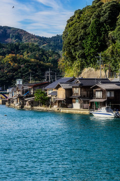 Japan, Kyoto Prefecture, fishing village Ine, townscape