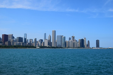 Fototapeta na wymiar Chicago Waterfront Skyline