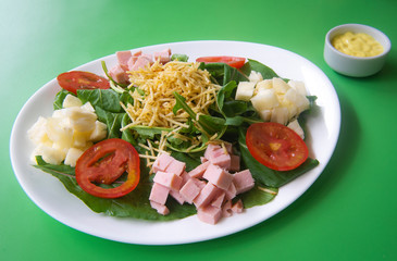 Delicious salad meal