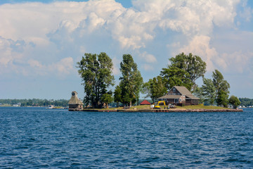 Island with a Camphouse