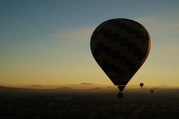 hot air balloon in the sky