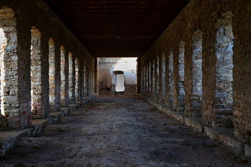 Obraz premium a mysterious room of an old castle