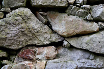 wall made of limestone
