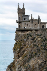 Fototapeta na wymiar Castle swallow's nest in Crimea