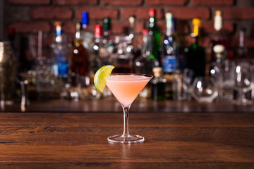 Refreshing Vodka Cosmopolitan Martini Cocktail